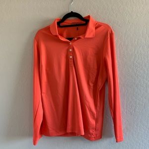 Women’s long sleeve dri-fit shirt orange/pinkish